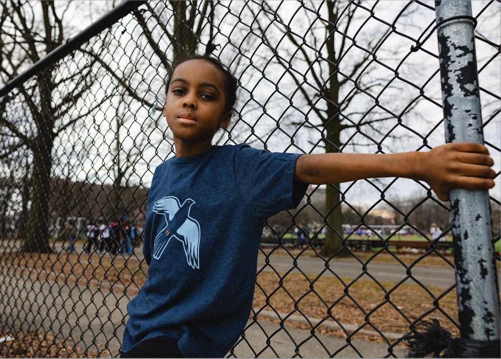 Youth New York City FC II Navy Pigeon Premium T-Shirt
