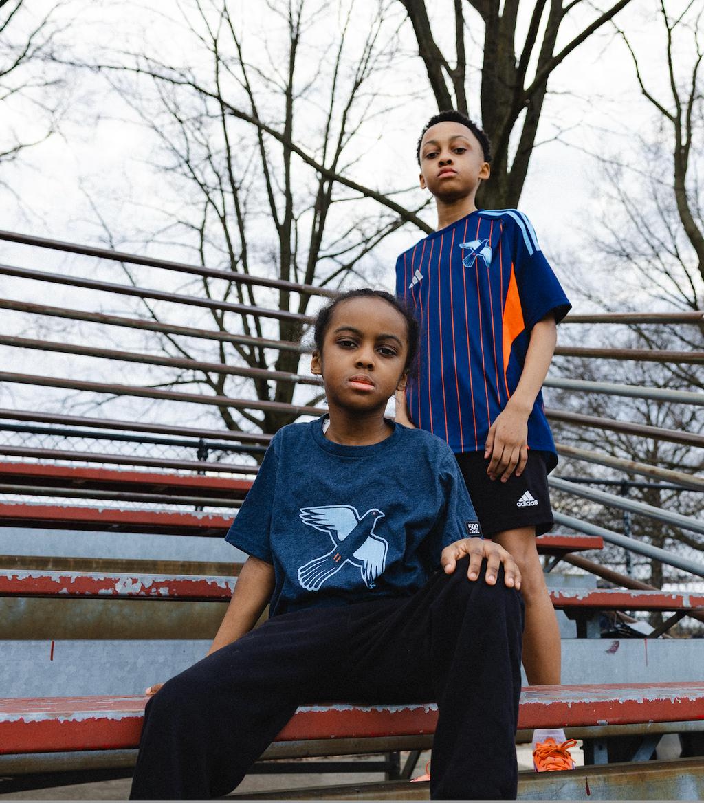 Youth New York City FC II Navy Pigeon Premium T-Shirt