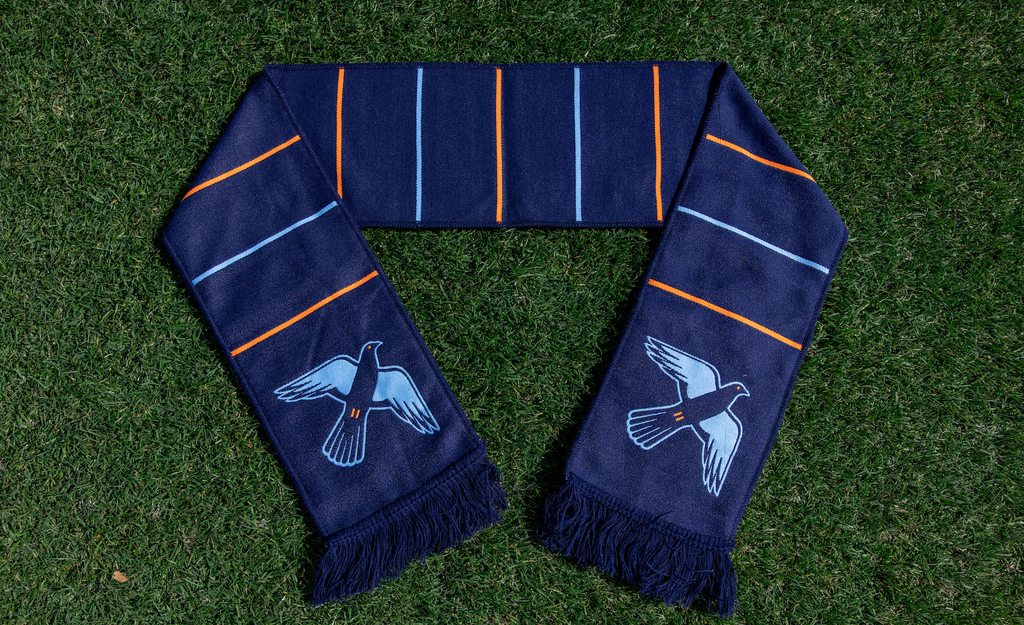 New York City FC II Navy Striped Pigeon Scarf