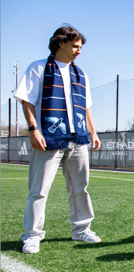New York City FC II Navy Striped Pigeon Scarf