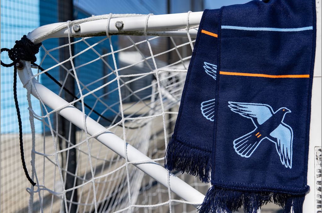 New York City FC II Navy Striped Pigeon Scarf